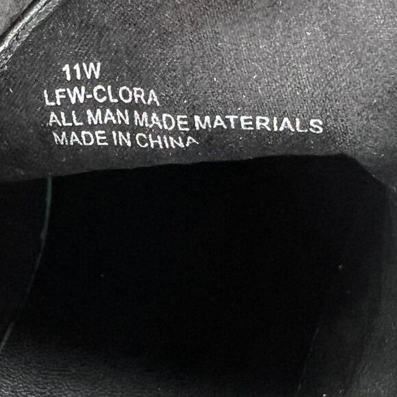 London‎ Fog Clora Boots Girls Size 11 Black Leather Lace Up Ankle Booties - Picture 11 of 11